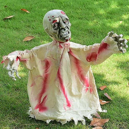 Animated Halloween Decoration 23inch Beige J912472