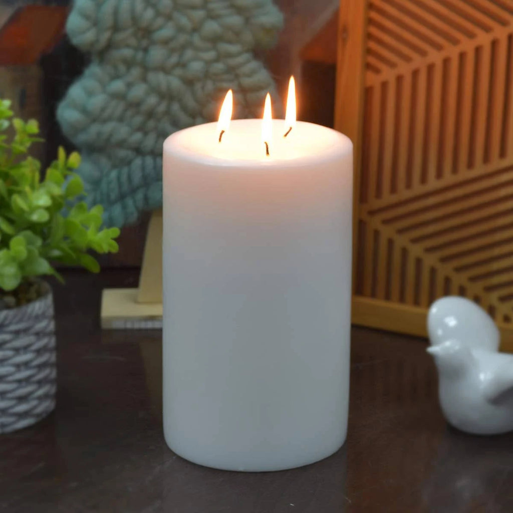 Ivory Pillar Candles - Set of 12 N988246