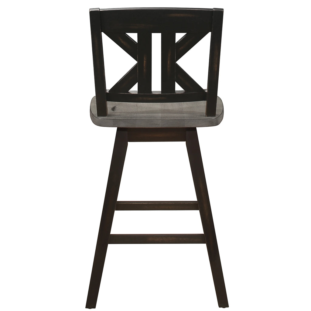 Black Sand-Through Swivel Counter Stool C664