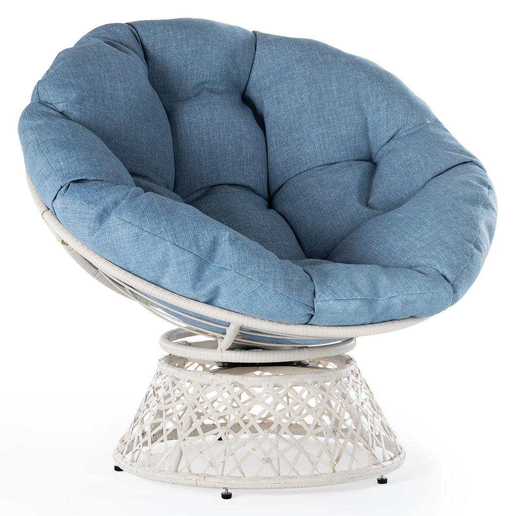 360 Swivel Papasan Chair with Fabric Cushion N43719
