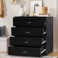 Black 4 Drawer Dresser G8134
