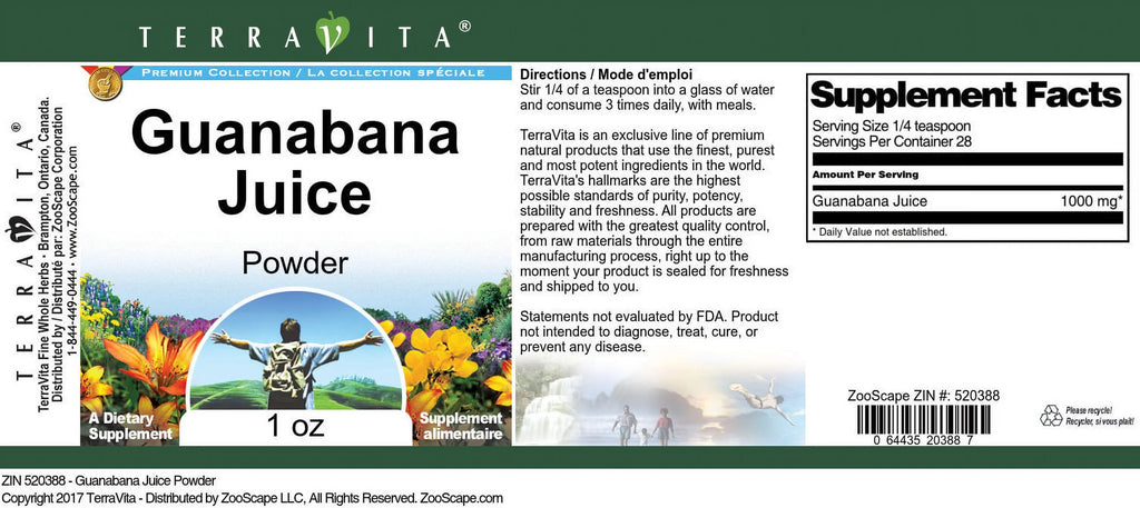 Guanabana Juice Powder 1 oz C36713