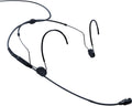 Black Head-Worn Cardioid Condenser Microphone with 3-pin Lemo Connector G38027