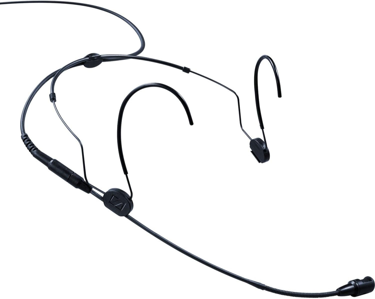 Black Head-Worn Cardioid Condenser Microphone with 3-pin Lemo Connector G38027