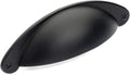 Black Flat Shaker Style Cabinet Pull, 25-Pack E80873