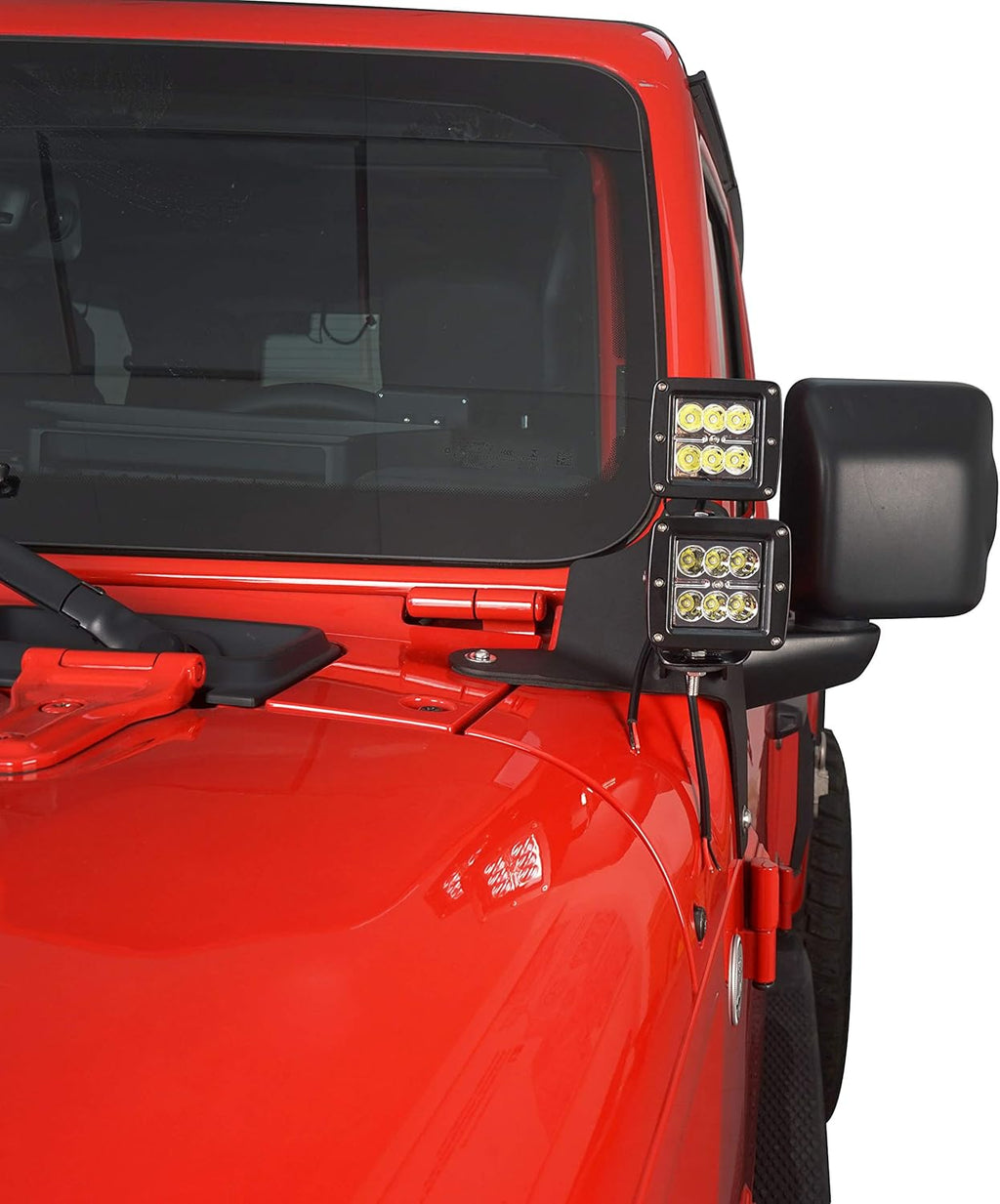 Dual A-Pillar Light Mounting Brackets Pair Y924