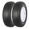 ST205/75R14 8-Ply Trailer Tire with Rim Set of 2 Q111