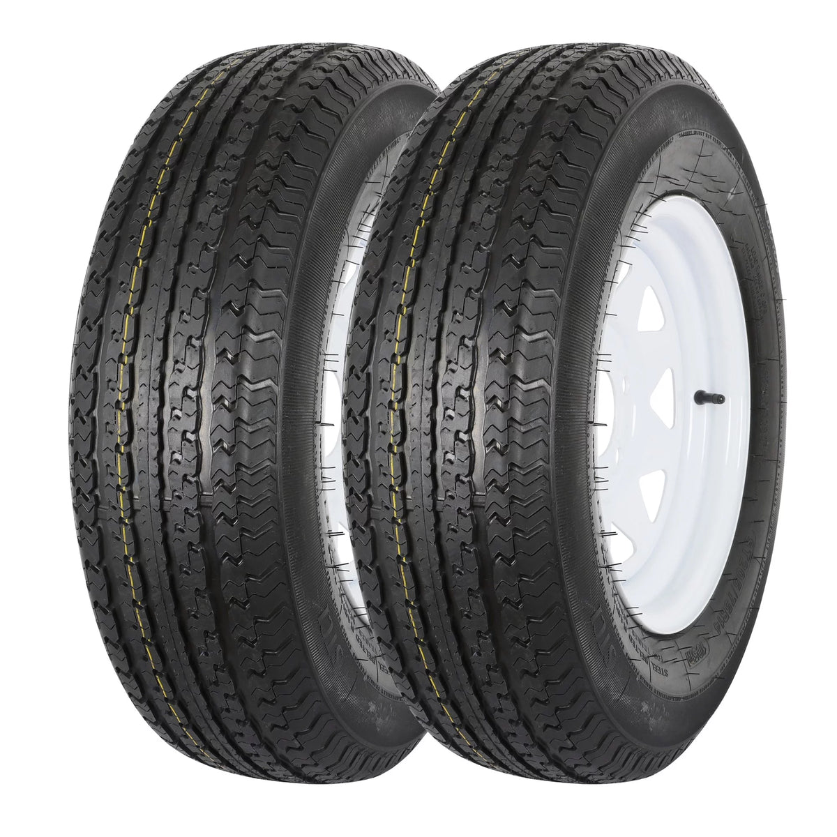 ST205/75R14 8-Ply Trailer Tire with Rim Set of 2 Q111