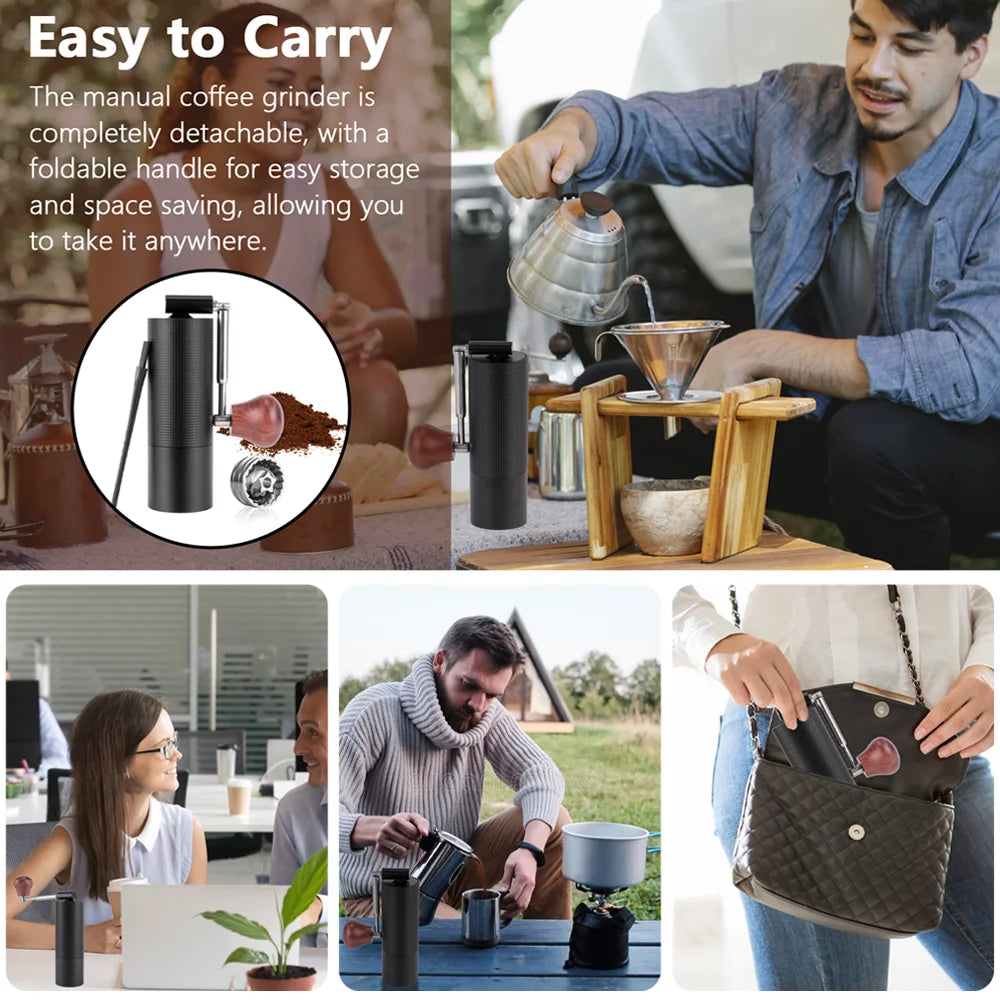 Portable Stainless Steel Burr Coffee Grinder D7265