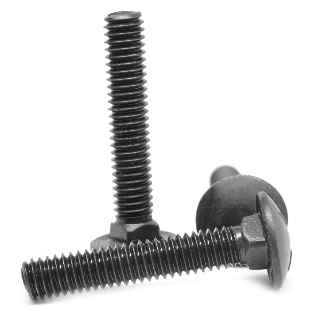 1/2x22-13 x 1 1/2x22 Coarse Thread Grade 8 Carriage Bolt Medium Carbon Steel Black Oxide Pk 200 H374603