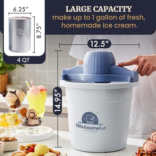 4Qt Electric Ice Cream Maker W598