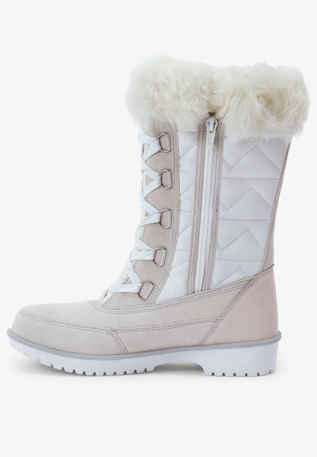 Tan Beige Waterproof Fleece Lining Winter Snow Boots E660024