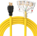 25 Feet 30A 125/250 Volt Generator Extension Power Cord D495