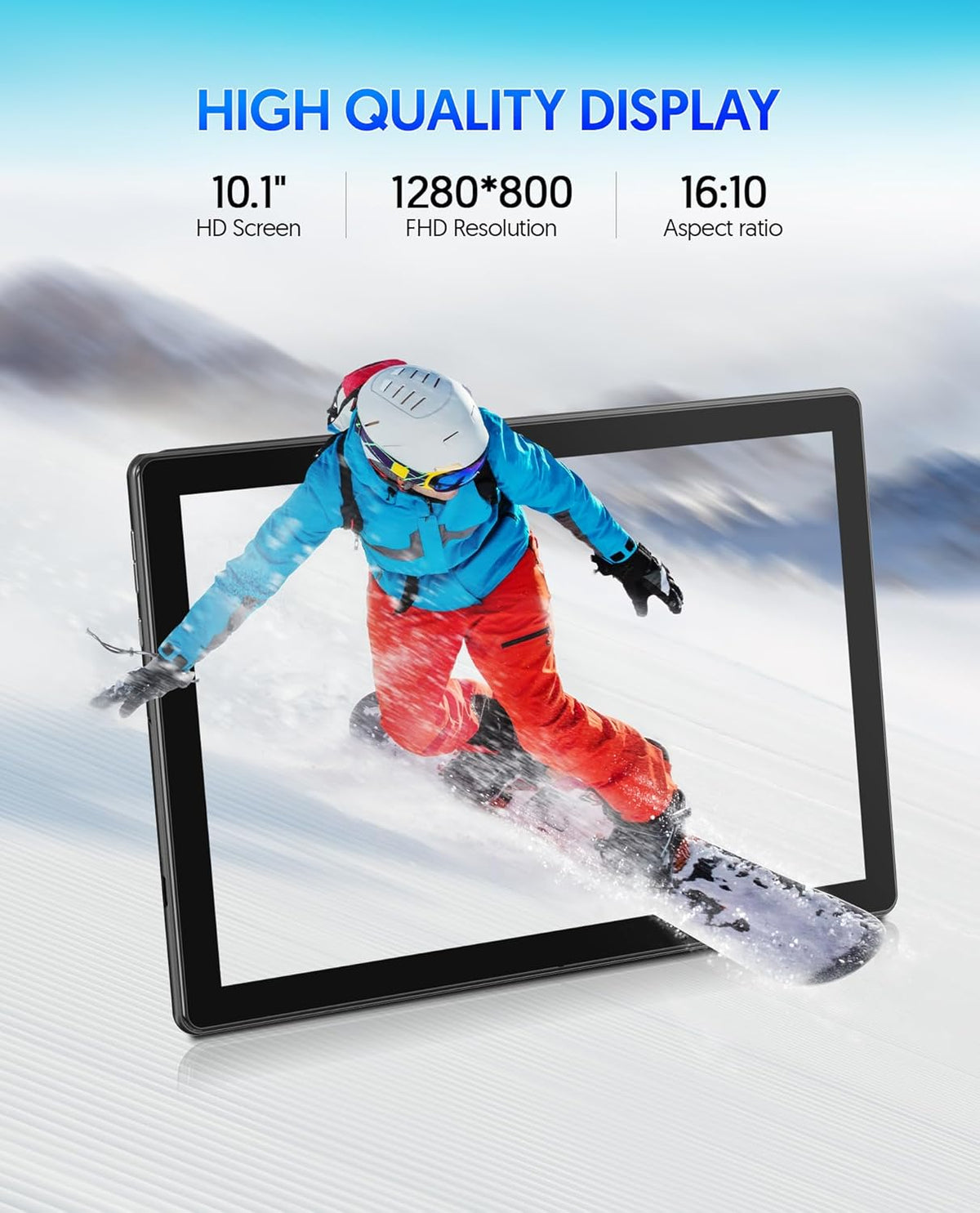 6GB RAM 64GB ROM 10 inch Android Tablet with Keyboard I654