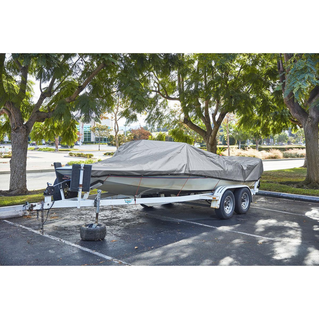 20 ft. x 30 ft. Silver and Black Weather-Resistant Tarp Z706645