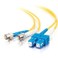 15m SC Duplex Singlemode Fiber Optic Cable Yellow Y74622