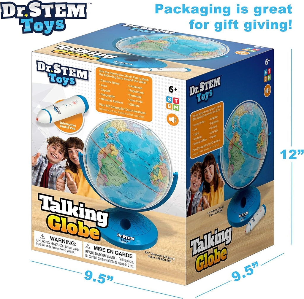 9 Inch Talking World Globe with Stylus Pen and Stand E947748