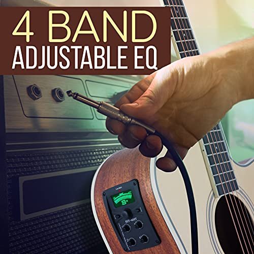 4/4 Full Size Acoustic-Electric Guitar Kit with 4-Band EQ, Spruce Mahogany R54491