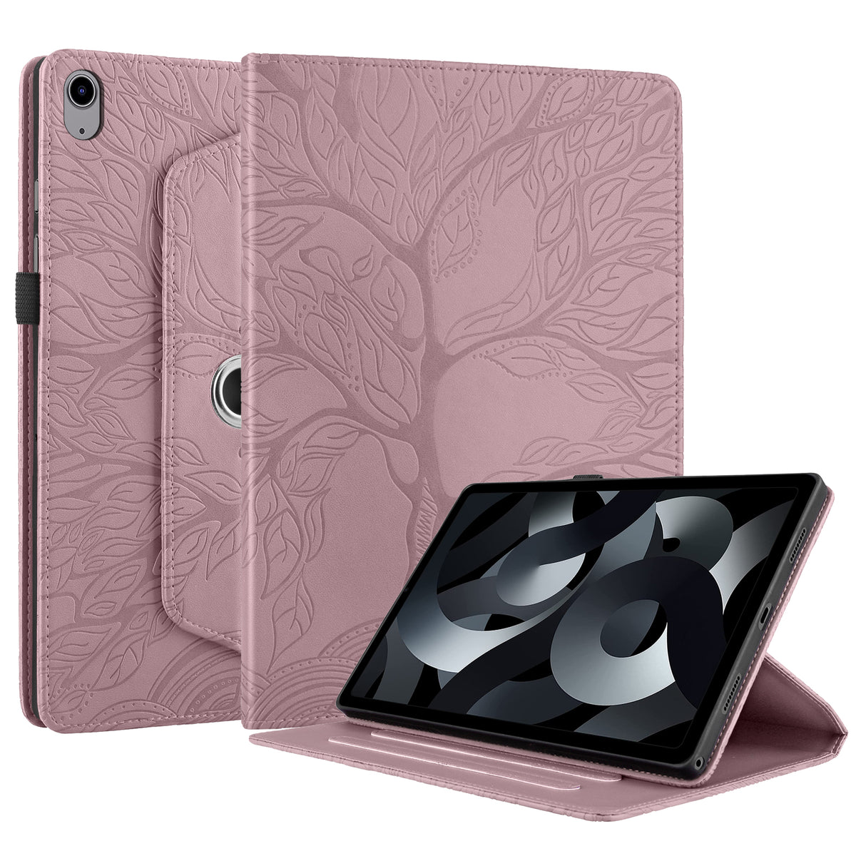 Rosegold PU Leather Folio Case for iPad 10.9" 2022 I183