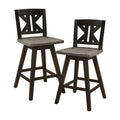 Black Sand-Through Swivel Counter Stool C664