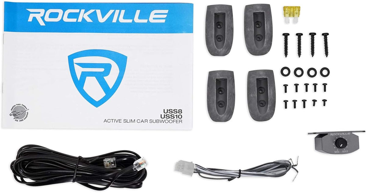 10" 800w Slim Under-Seat Active Powered Car Subwoofer I869894