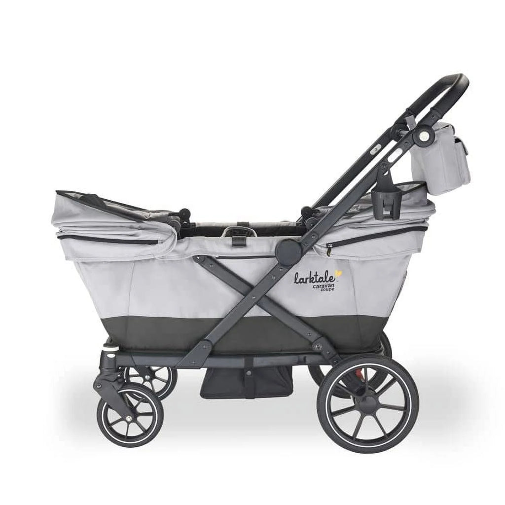 Compact 2-Seater Stroller Wagon with Adjustable Canopies G27667
