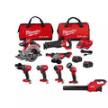18V Lithium-Ion Brushless Cordless Combo Kit with 5.0 Ah Batteries 7-Tool & Cordless Blower W694520