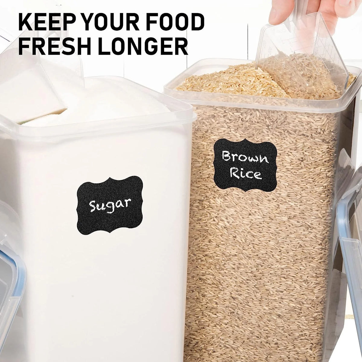 8.5L/287Oz Extra Large Airtight Food Storage Containers, 2 PACK with Lids A883281