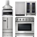 36 Electric Range, Range Hood, Microwave, Refrigerator, Dishwasher, Wine Cooler O749795