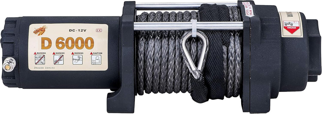 6000lb 12V Winch with Synthetic Rope and Wireless Remote Control H996