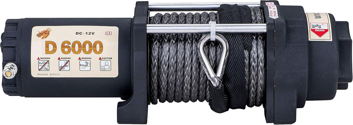 6000lb 12V Winch with Synthetic Rope and Wireless Remote Control H996