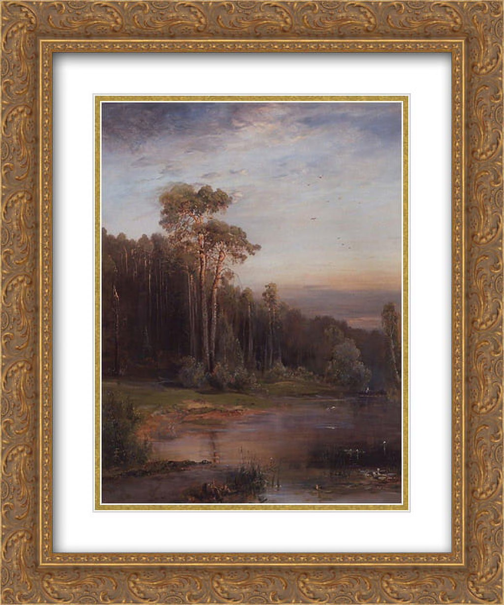 2x Matted 20x24 Gold Ornate Framed Art Print S41591