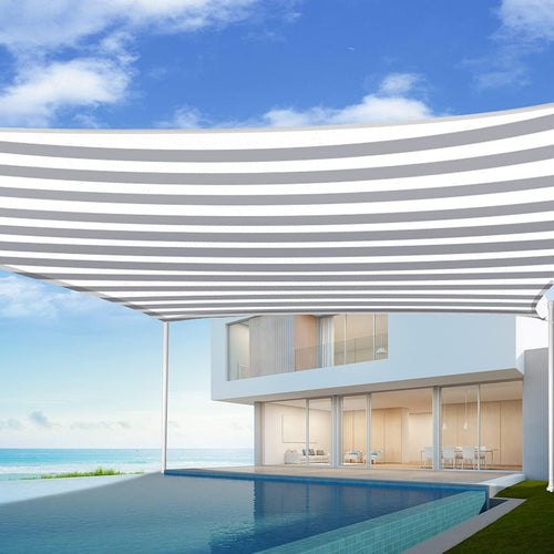 24x24 Ft 185G HDPE Square Sun Shade Sail Canopy D9126