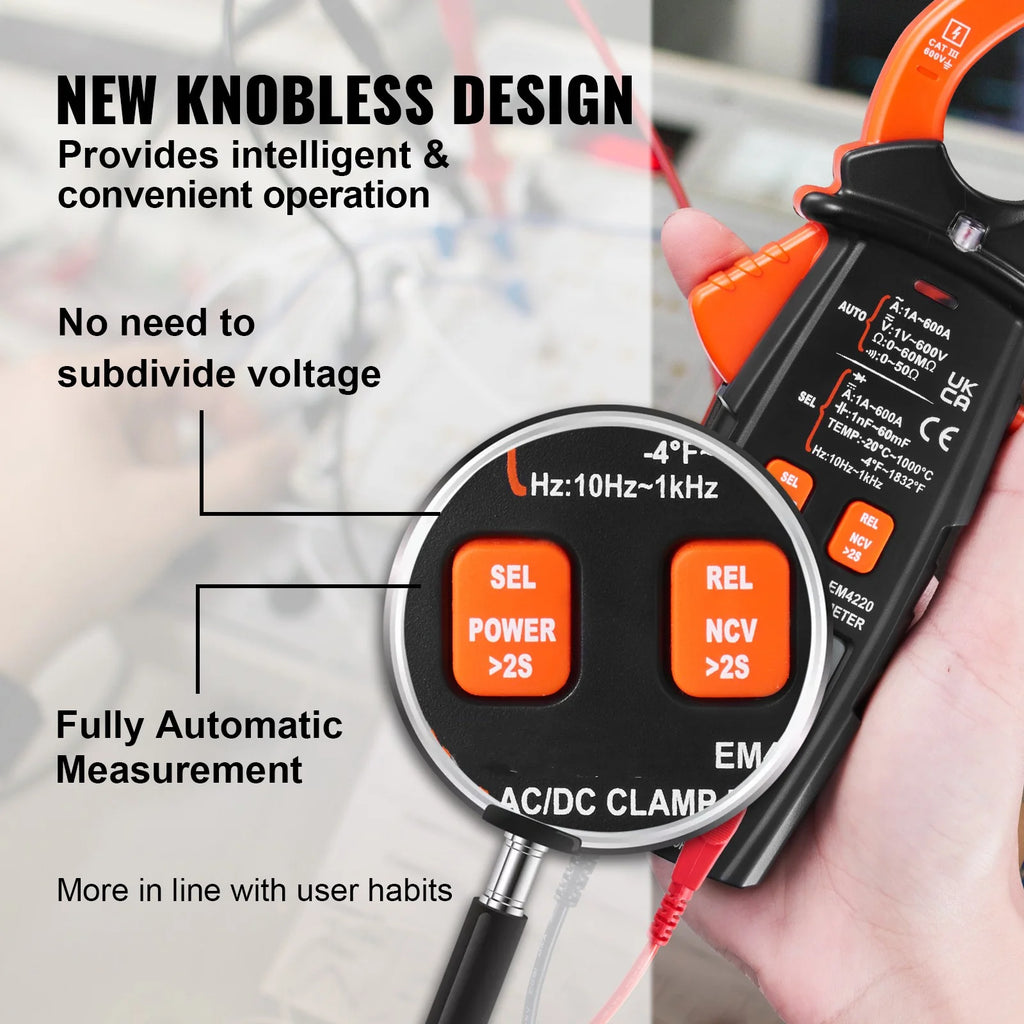 6000 Counts True RMS Digital Clamp Meter A798