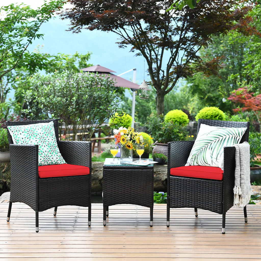 3 PCS Rattan Wicker Furniture Set C5268