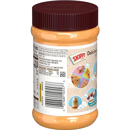 Natural Creamy Reduced Sugar and Sodium Peanut Butter, 15 Ounce (Pack of 12) K379648