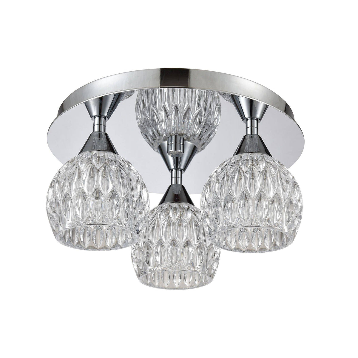 Polished Chrome 3-Light Semi Flush Mount G163329