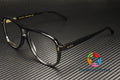 Black 57 mm Men's Eyeglasses N630