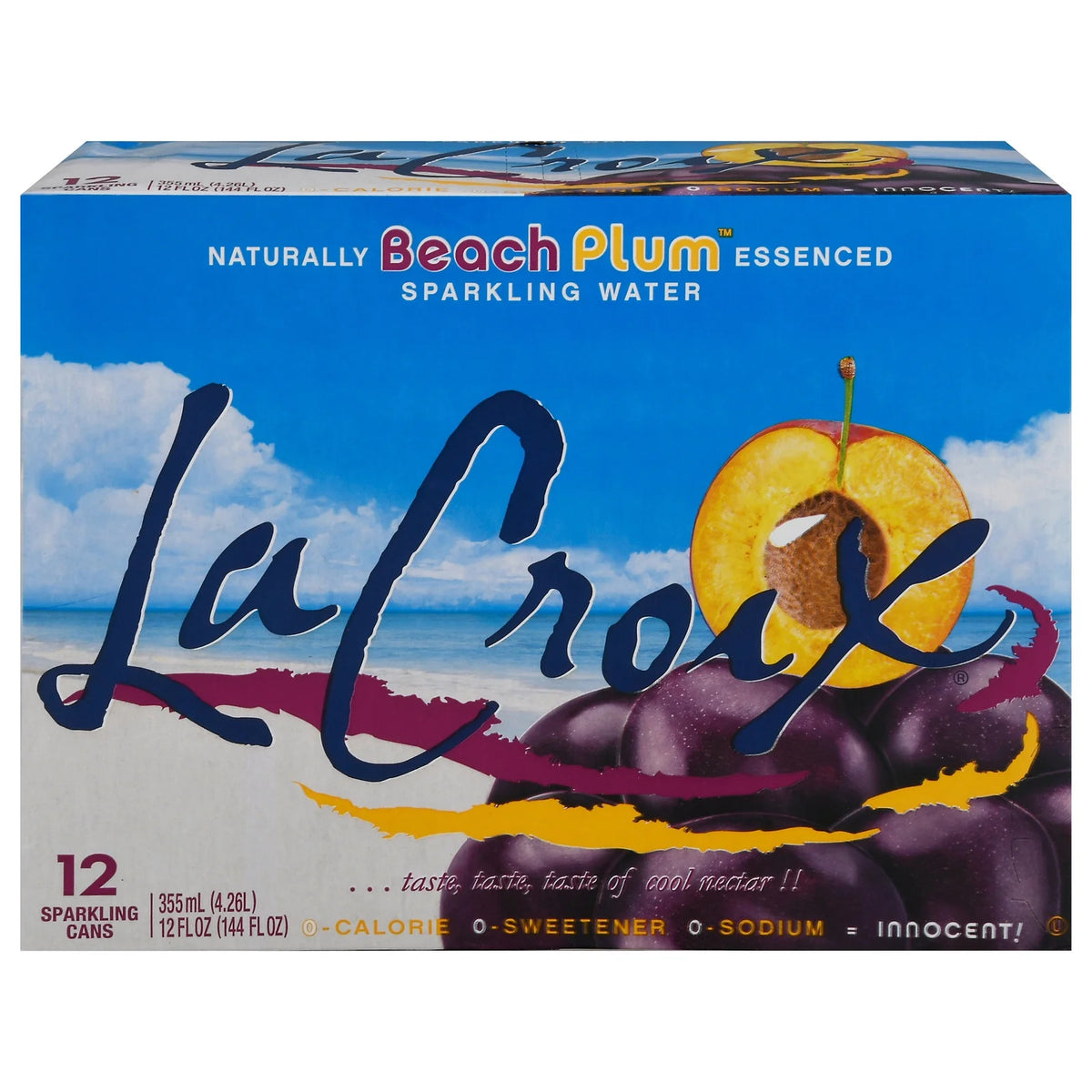 Sparkling Water Beach Plum Case of 2-12/12 FZ Y8206