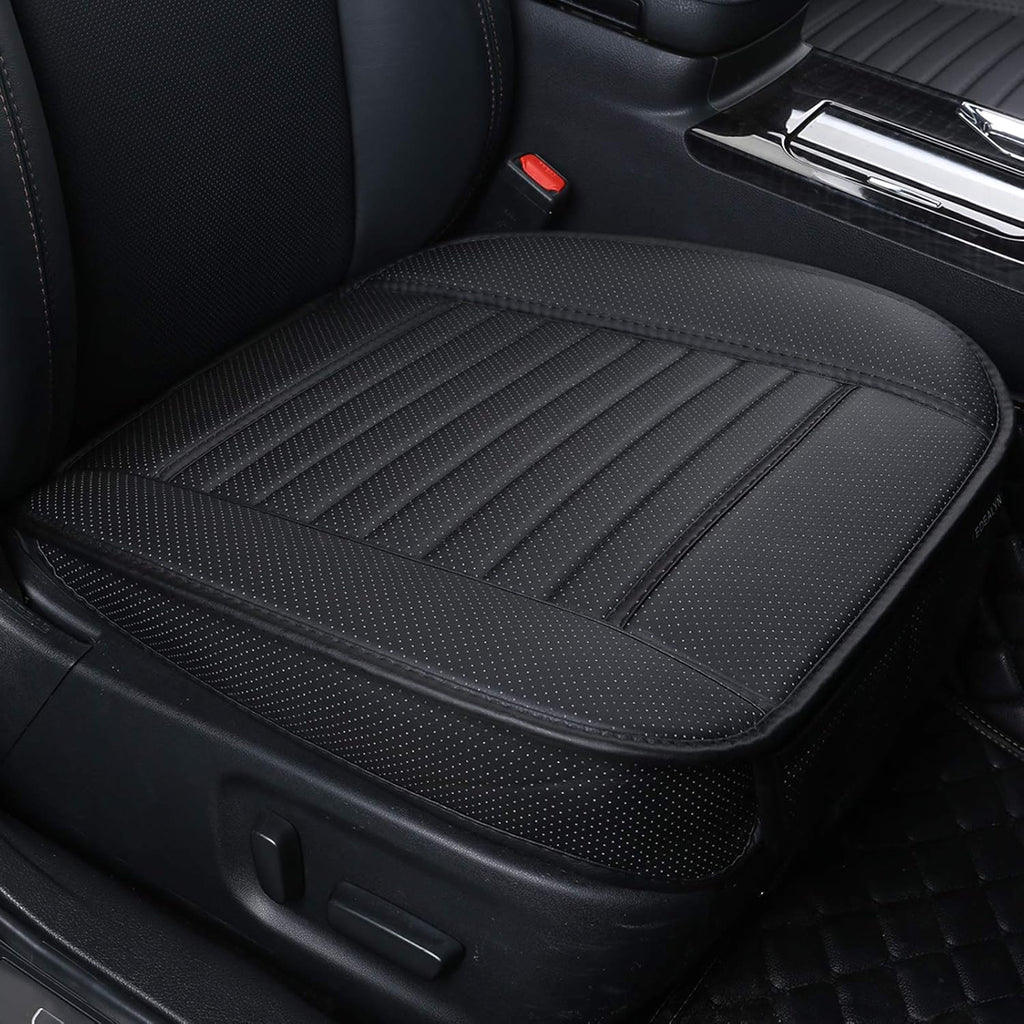 Beige-Tan PU Leather Car Seat Cover Bottom, 1pcs P15351
