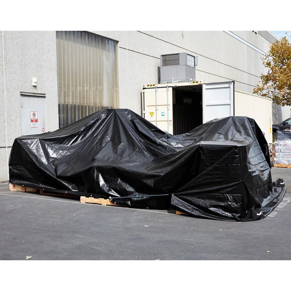 20 ft. x 30 ft. Silver and Black Weather-Resistant Tarp Z706645