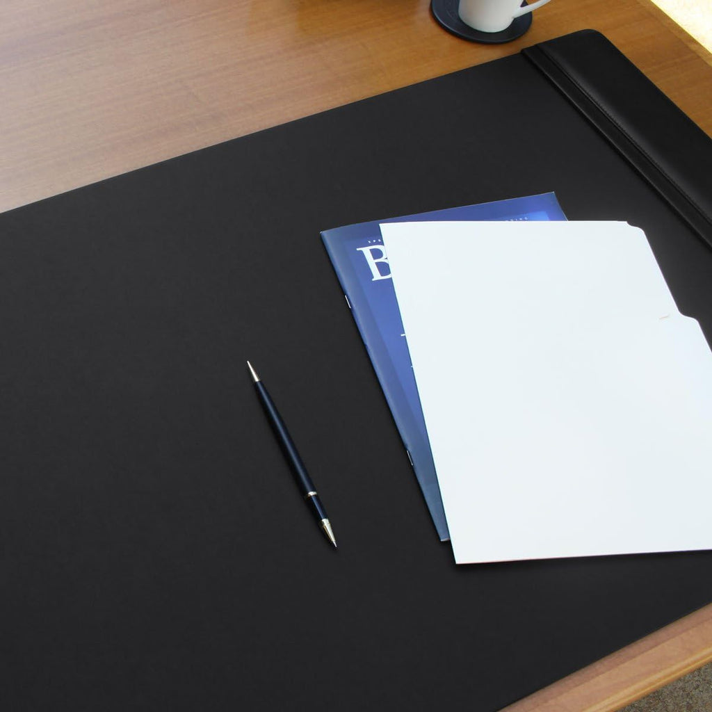 Black Leather Desk Pad Y6631