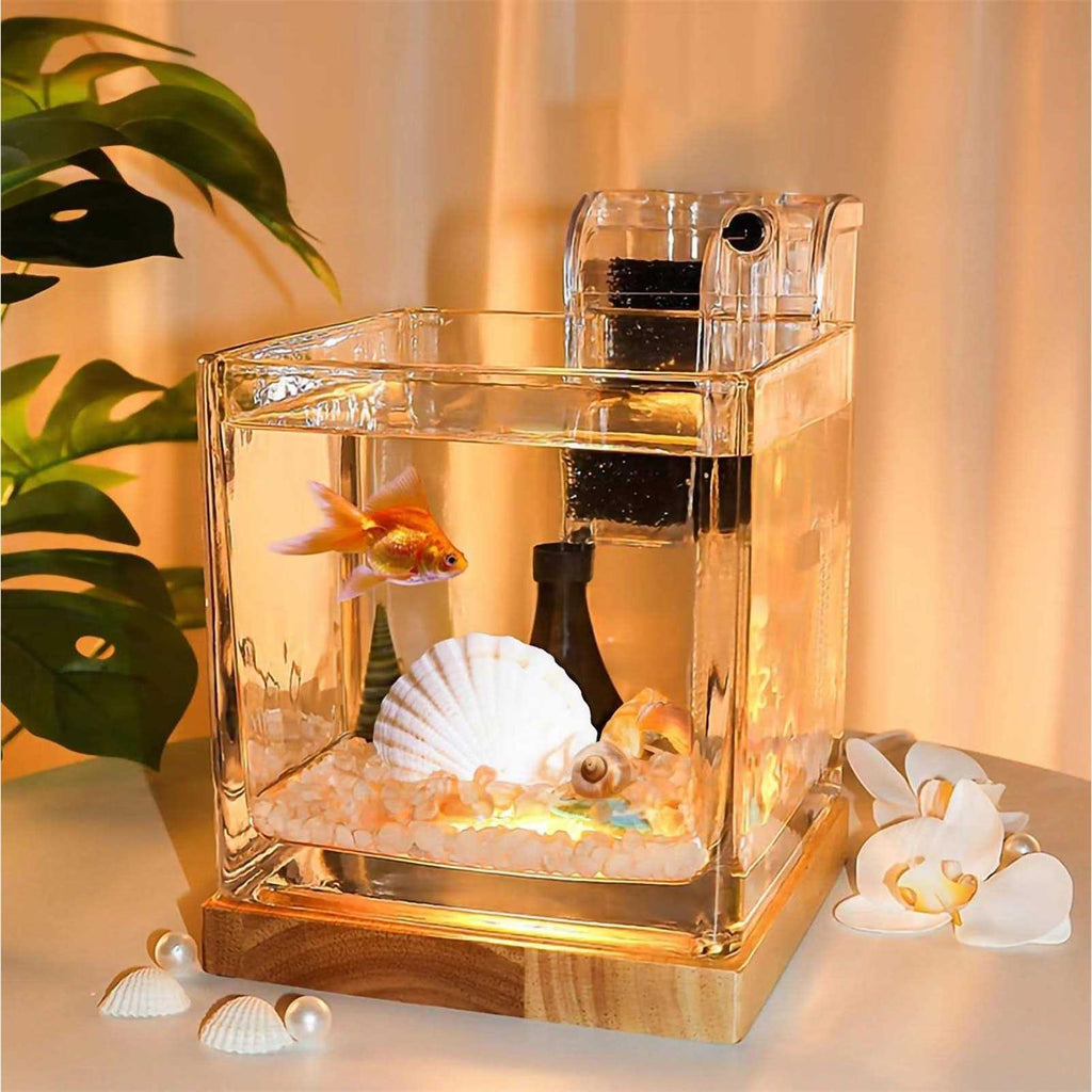 0.81 Gallon Glass Fish Tank Kit J352