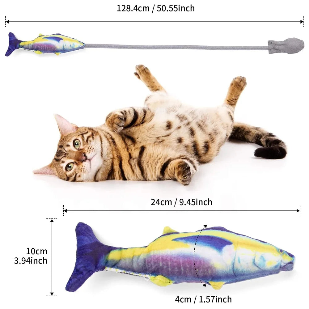 Wiggle Fish Catnip Plush Cat Toy Z22445