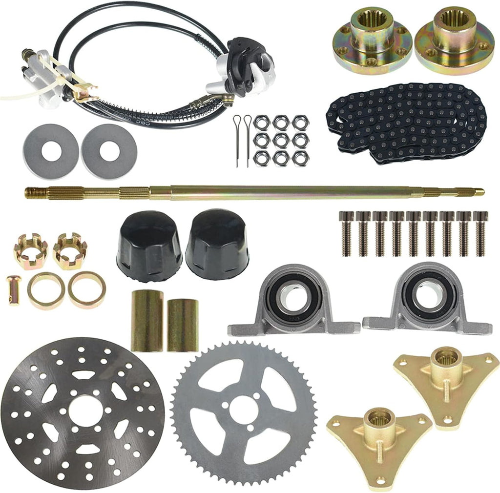 Rear Live Axle Kit Brake Assembly for Drift Trike Go Kart P94171