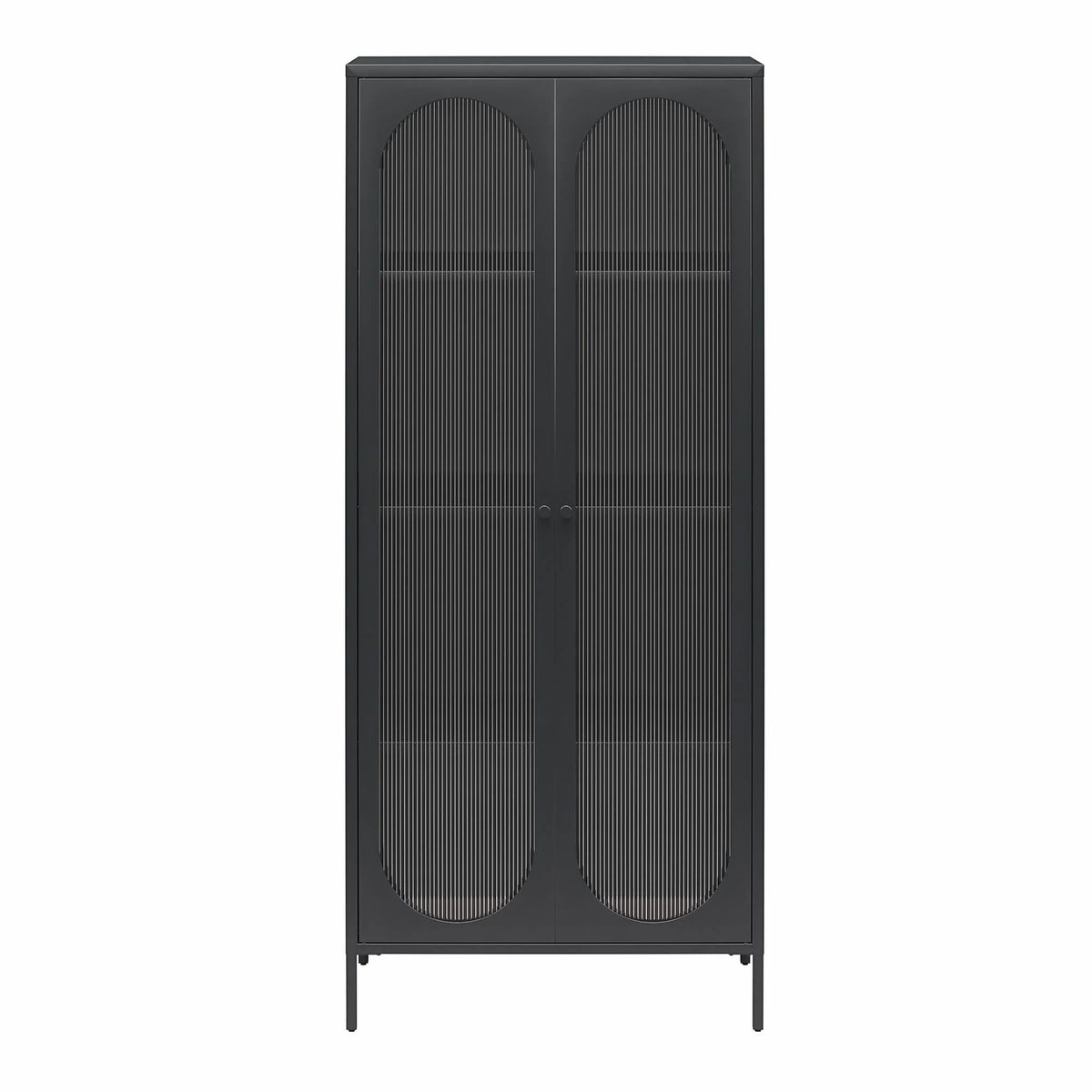 2-Door Accent Cabinet with Fluted Glass O58164