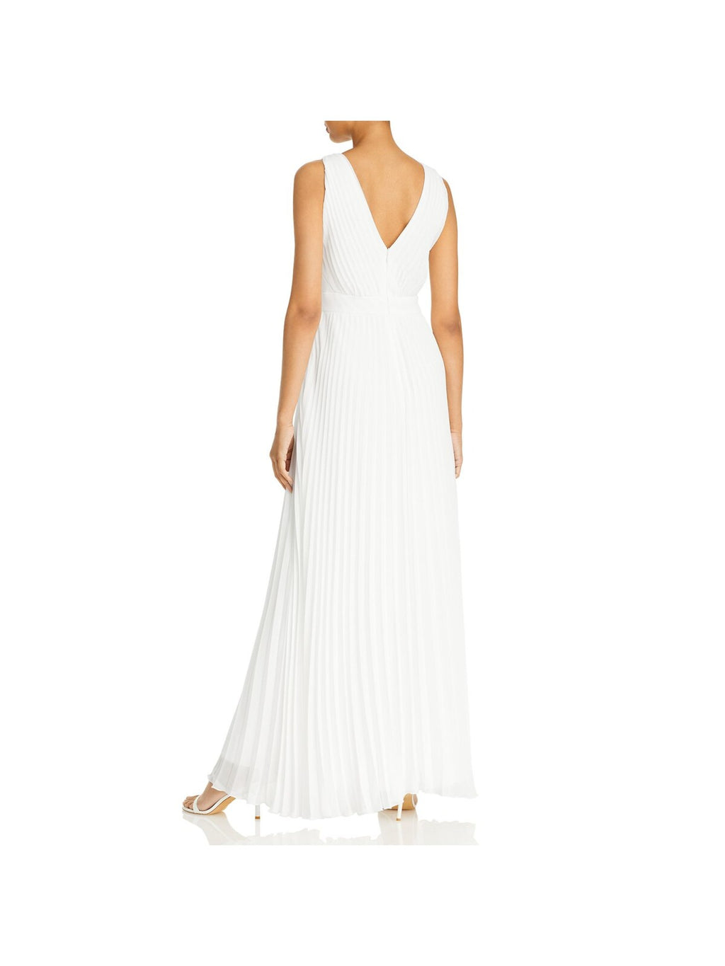 Ivory Pleated Maxi Dress J98018