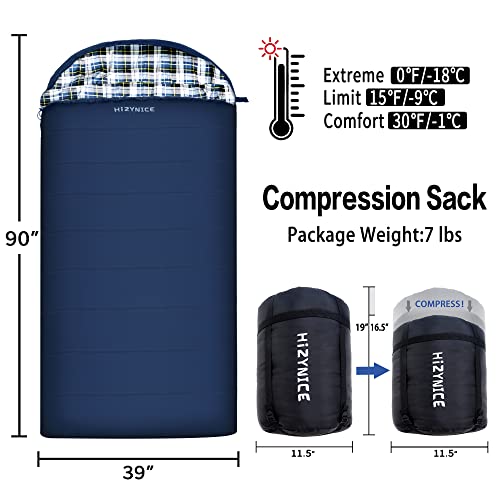 100% Cotton Flannel XXL Sleeping Bag U9324