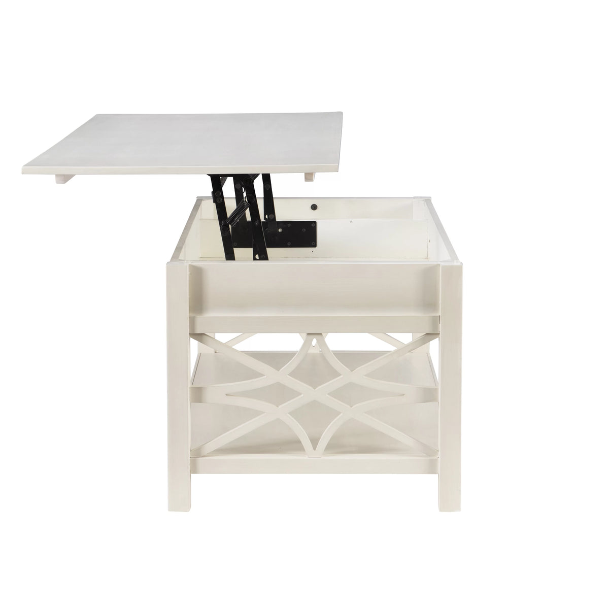 White 2-Drawer Lift-Top Coffee Table Z500823