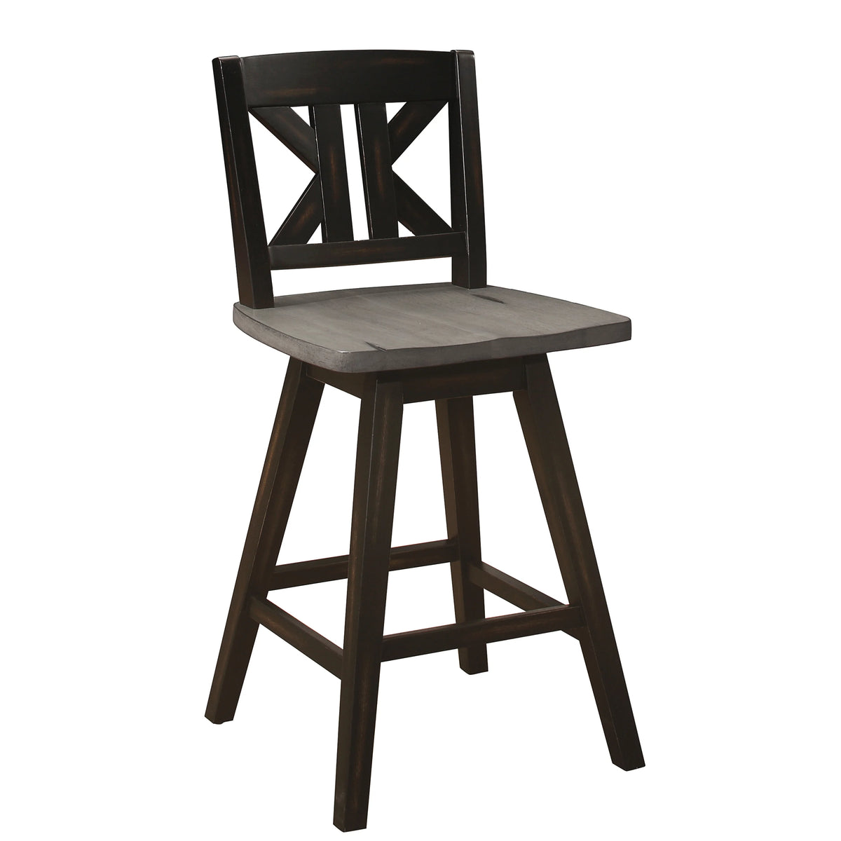 Black Sand-Through Swivel Counter Stool C664
